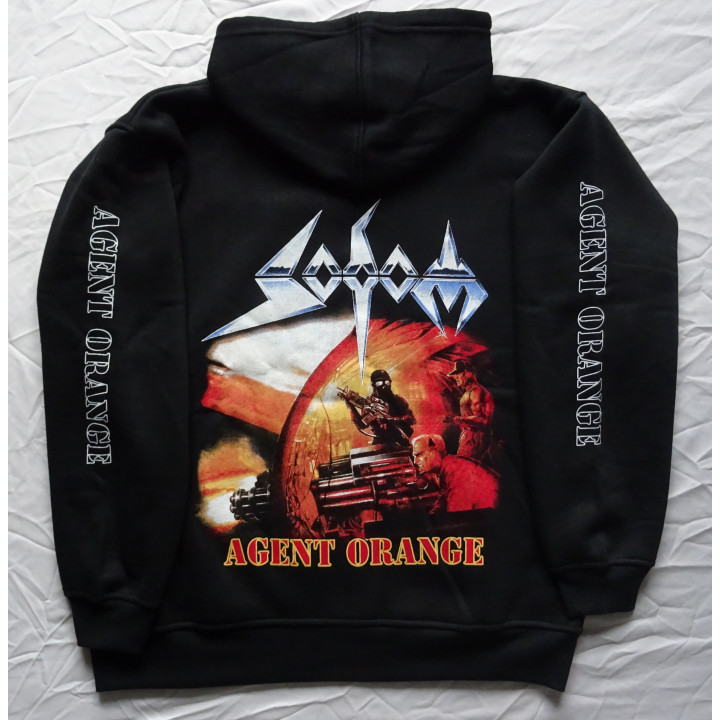 Sodom Agent Orange Official Zipper Zipp Hoodie Kapuzenjacke Classic German Teutonic Old Thrash Metal