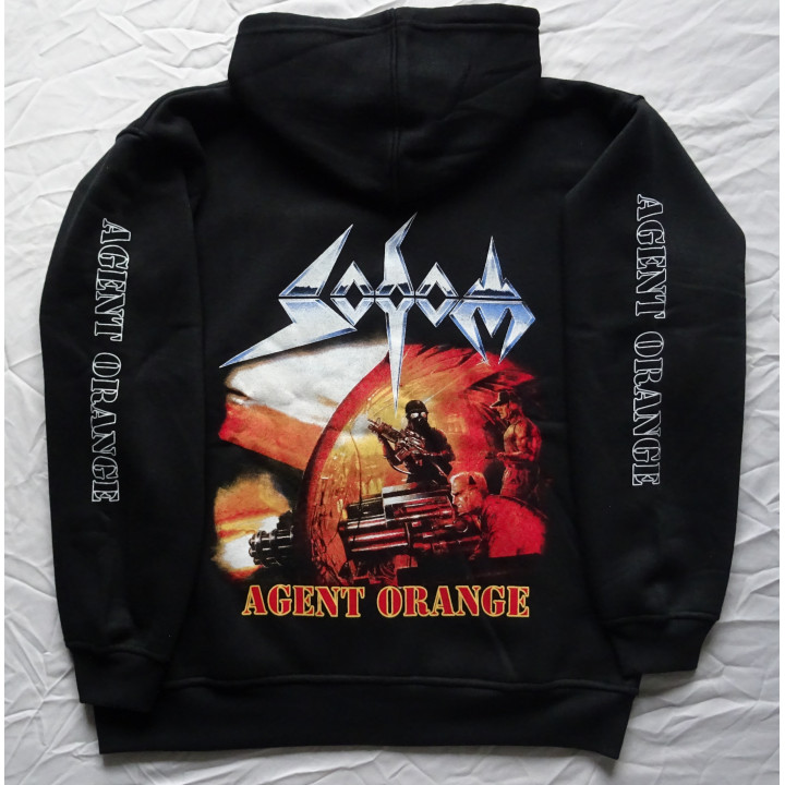 Sodom Agent Orange Official Zipper Zipp Hoodie Kapuzenjacke Classic German Teutonic Old Thrash Metal