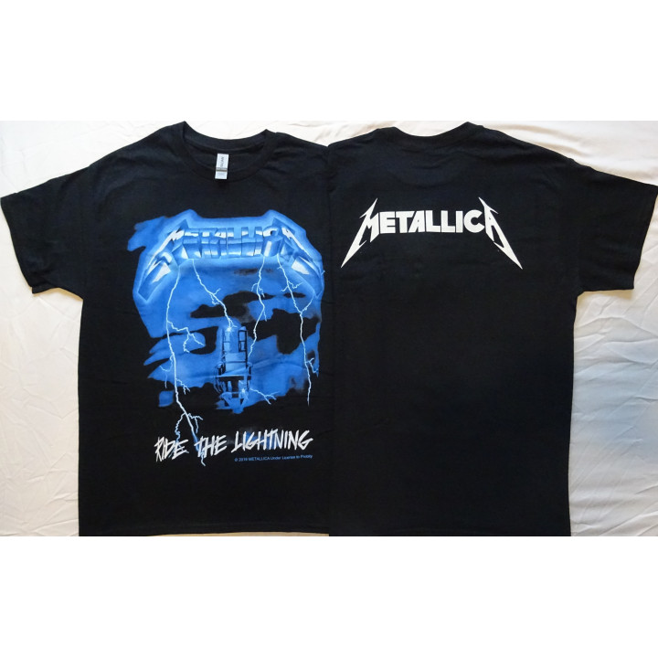 Metallica Ride the Lightning Free Shipping Official Original T-Shirt Classic Thrash Metal 