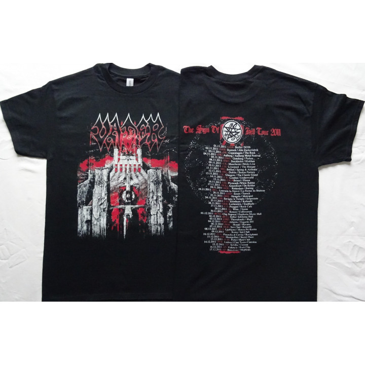 Vader The Sign Of Hell Tour 2011 T-Shirt Welcome To The Morbid Reich Unique T-Shirt Death Metal 
