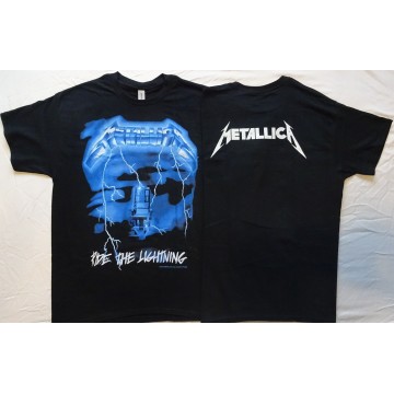 Metallica Ride the Lightning Official Original T-Shirt Classic Thrash Metal REAL PHOTO ! (NO PHOTO SHOP !)