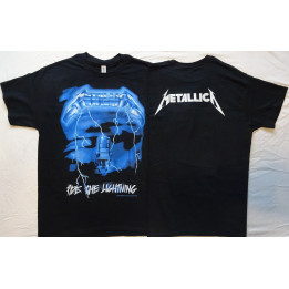 Metallica Ride the Lightning Official Original T-Shirt Classic Thrash Metal REAL PHOTO ! (NO PHOTO SHOP !)
