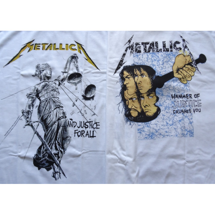 Metallica Official T-Shirt ...And Justice for All Thrash Metal Classic Free Shipping