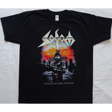Sodom Persecution Mania Free Shipping Official T-Shirt Classic German Old Thrash Metal 