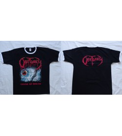 Obituary Cause Of Death Free Shipping Official T-Shirt Death Metal