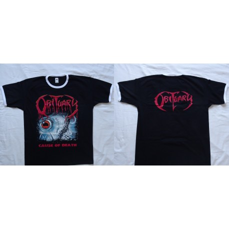 Obituary Cause Of Death Free Shipping Official T-Shirt Death Metal