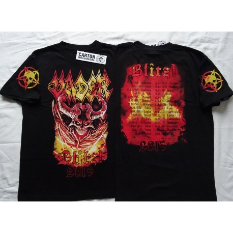 Vader Blitz Tour 2015 Free Shipping Tibi et igni Europe Tour 2015 Official T-Shirt Unique 
