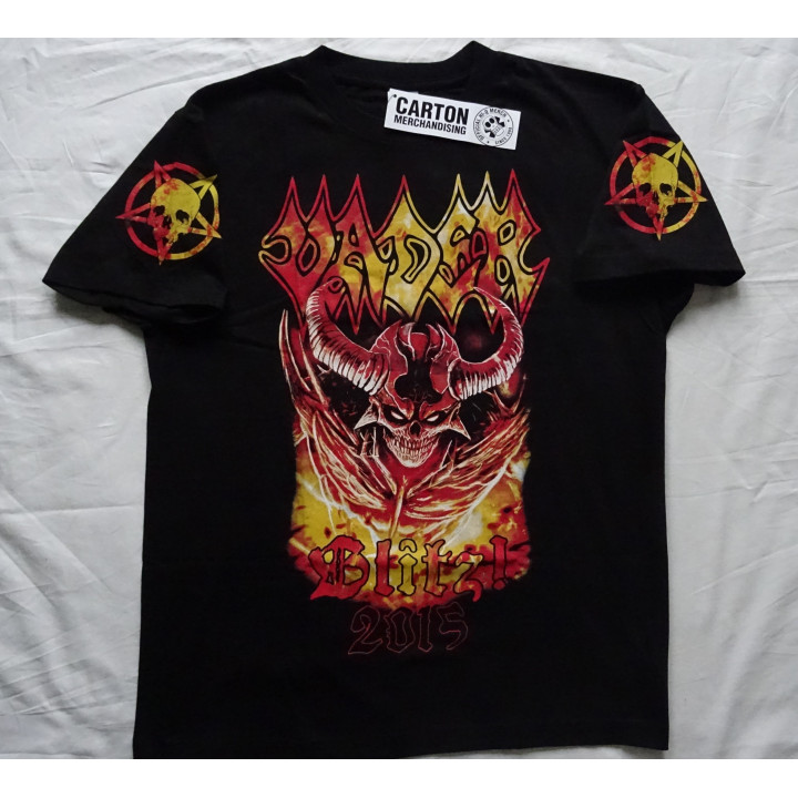Vader Blitz Tour 2015 Free Shipping Tibi et igni Europe Tour 2015 Official T-Shirt Unique 