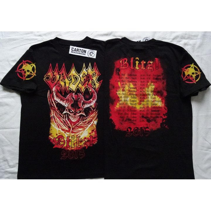 Vader Blitz Tour 2015 Free Shipping Tibi et igni Europe Tour 2015 Official T-Shirt Unique 