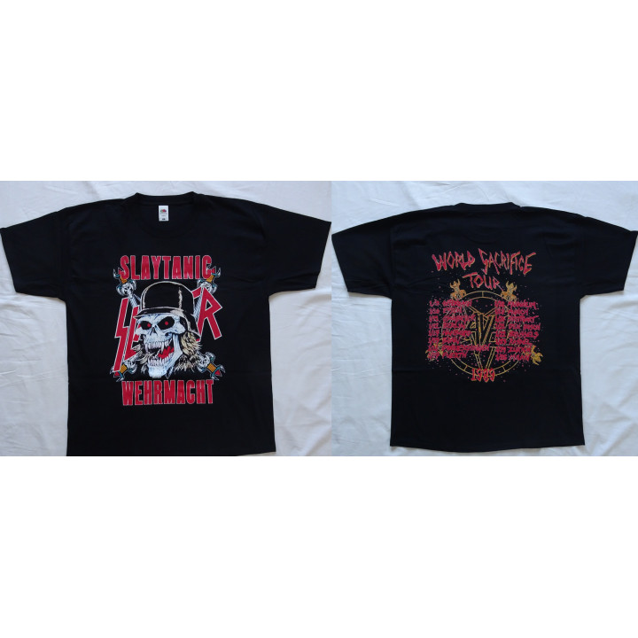 Slayer Slaytanic Wehrmacht Free Shipping World Sacrifice Tour 1989 Angel of Death Regin in Blood South of Heaven Thrash Metal 