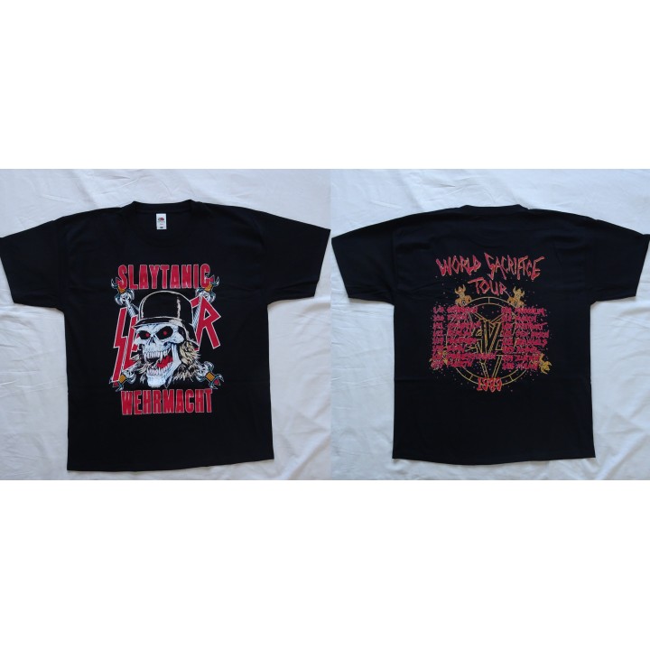 Slayer Slaytanic Wehrmacht Free Shipping World Sacrifice Tour 1989 Angel of Death Regin in Blood South of Heaven Thrash Metal 