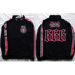 Vader Legions 666 Since 1983 Official Sweatshirt Zipped Stand-up Collar Zipper Offizieller Sweatshirt Reißverschluss Stehkragen