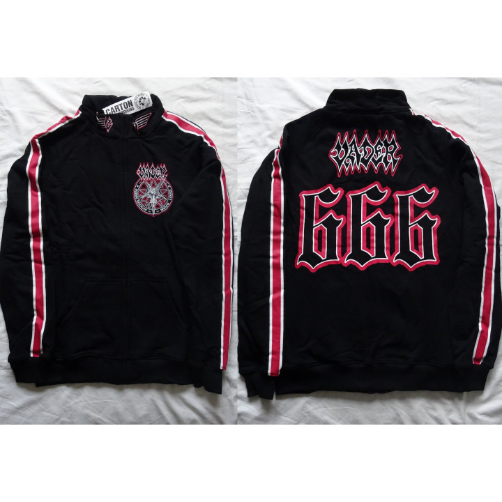 Vader Legions 666 Since 1983 Official Sweatshirt Zipped Stand-up Collar Zipper Offizieller Sweatshirt Reißverschluss Stehkragen