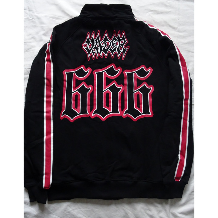 Vader Legions 666 Since 1983 Official Sweatshirt Zipped Stand-up Collar Zipper Offizieller Sweatshirt Reißverschluss Stehkragen