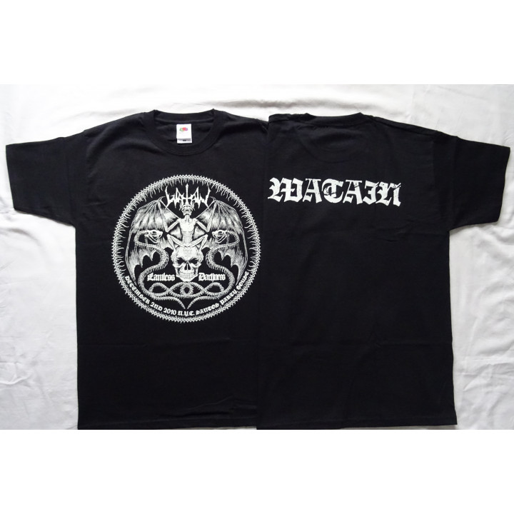 Watain Lawless Darkness Free Shipping Official T-Shirt December 2nd 2010 N.Y.C. Santos Party House