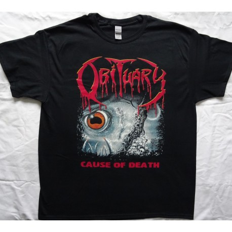 Obituary Cause Of Death Official Original T-Shirt Death Metal