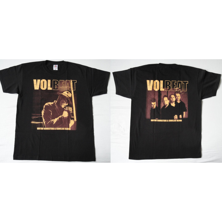 Volbeat T-Shirt Free Shipping Guitar Gangsters & Cadillac Blood Official Original T-Shirt REAL PHOTO ! (NO PHOTO SHOP)