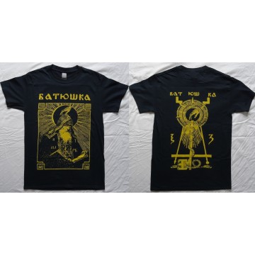 BATUSHKA LITOURGIYA SHEMA MONK BLACK T-SHIRT BLACK METAL 