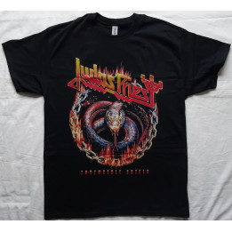 Judas Priest Invincible Shield Serpent Itin Tee Official T-Shirt Real Photo Free Shipping