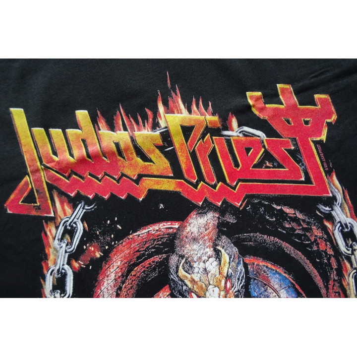 Judas Priest Invincible Shield Europe and Us Tour 2024 Serpent Itin Tee World Tour Official T-Shirt Real Photo 