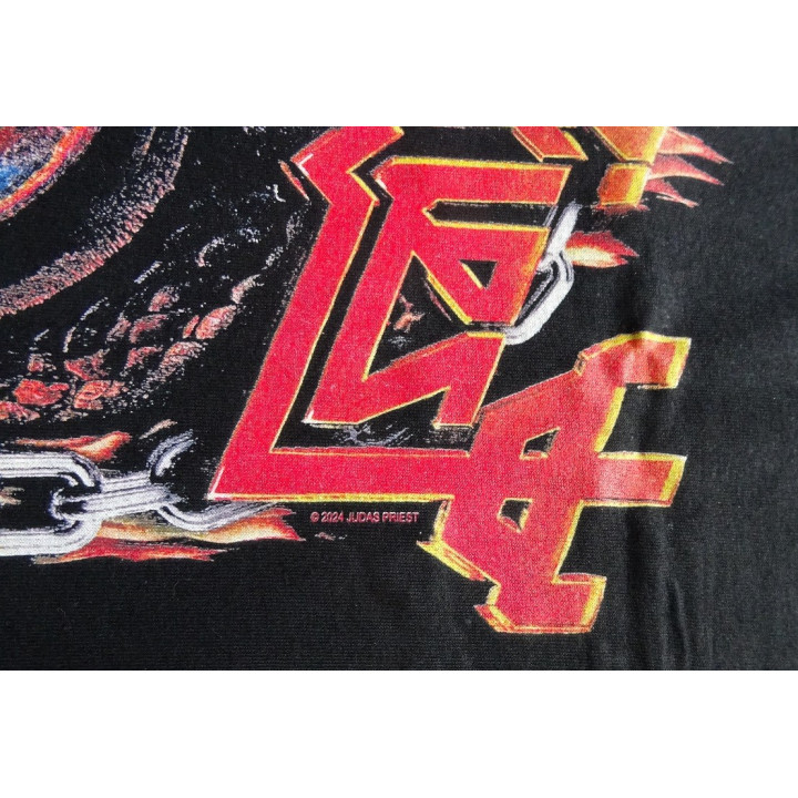 Judas Priest Invincible Shield World Tour 2024 Serpent Itin Tee Europe and Us Tour 2024 Official T-Shirt Real Photo 