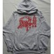 Death Scream Bloody Gore Official Gray Hooded Sweat (No Zip) Classic Death Metal Cult Legend Album 1987 Death Metal 