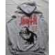 Death Scream Bloody Gore Official Gray Hooded Sweat (No Zip) Classic Death Metal Cult Legend Album 1987 Death Metal 