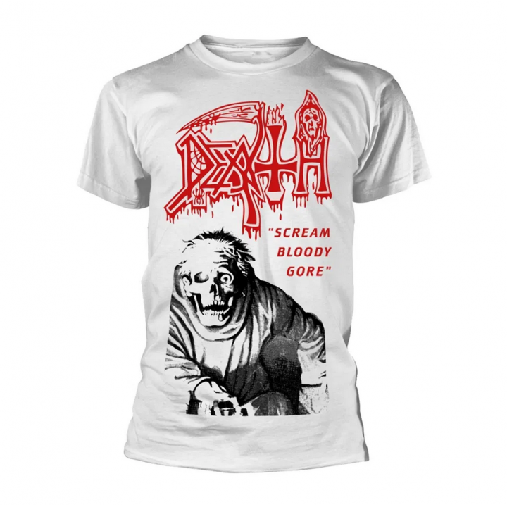 Death Scream Bloody Gore Official T-Shirt Free Shipping Classic Death Metal Cult Legend Album 1987 Chuck Schuldiner Death Metal