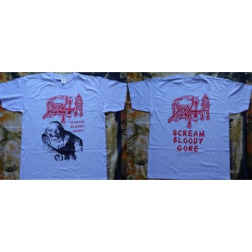 Death Scream Bloody Gore Official Gray T-Shirt Free Shipping Classic Death Metal Cult Legend Album 1987 Chuck Schuldiner 