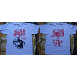 Death Scream Bloody Gore Official Gray T-Shirt Free Shipping Classic Death Metal Cult Legend Album 1987 Chuck Schuldiner 