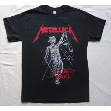 Metallica And Justice for All Free Shipping Official T-Shirt Thrash Metal Classic REAL PHOTO ! (NO PHOTO SHOP) FREE SHIPPING 