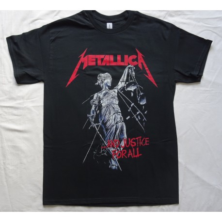 Metallica And Justice for All Free Shipping Official T-Shirt Thrash Metal Classic REAL PHOTO ! (NO PHOTO SHOP) FREE SHIPPING 