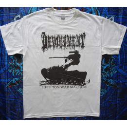 Devourment Fifty Ton War Machine Official T-Shirt Free Shipping Brutal Death Metal REAL PHOTO ! NO PHOTO SHOP
