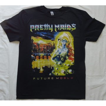 Pretty Maids Future World Free Shipping New Black T-Shirt Real Photo ! No Photo Shop 