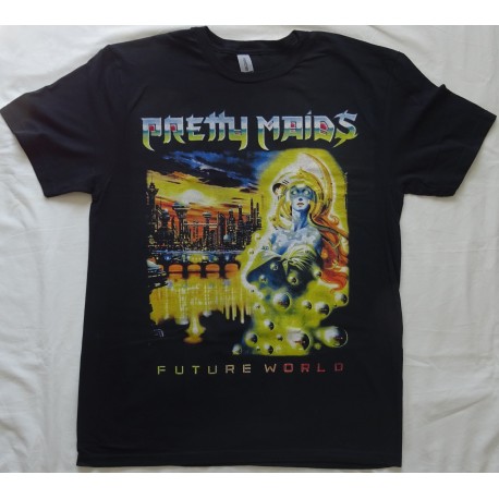Pretty Maids Future World Free Shipping New Black T-Shirt Real Photo ! No Photo Shop 