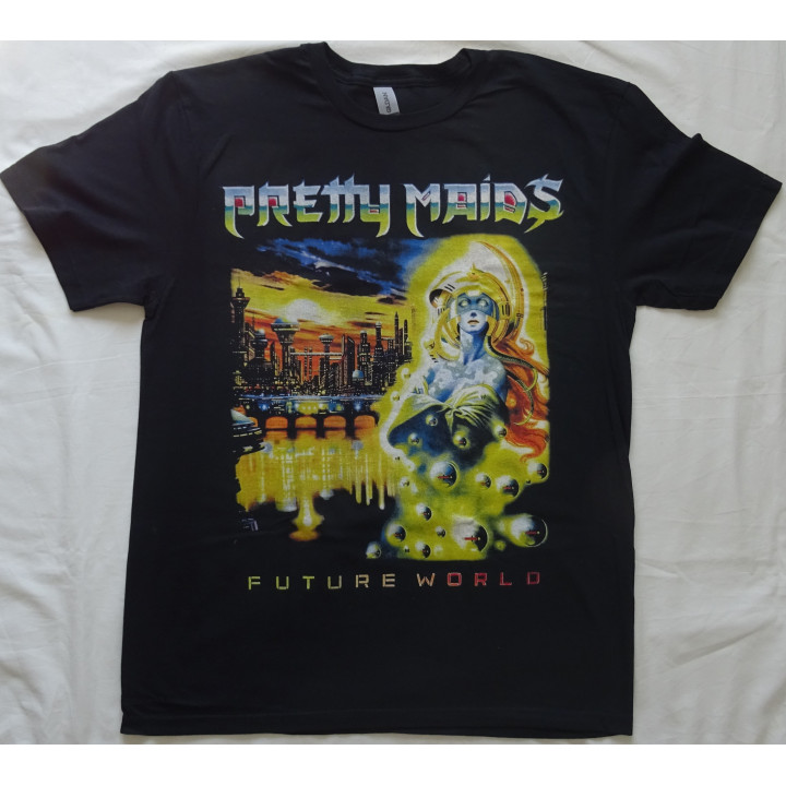 Pretty Maids Future World Free Shipping New Black T-Shirt Real Photo ! No Photo Shop 