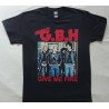 GBH CHARGED G.B.H Give Me Fire Official T-Shirt Charged to Grievous Bodily Harm Legend Punk Rock 