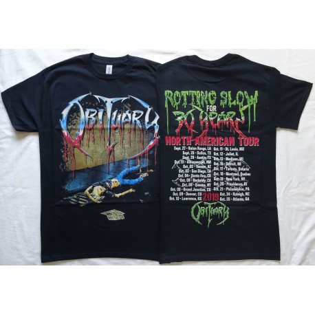 Obituary Slowly we Rot Free Shipping North American Tour 2019 Rotting Slow For 30 Years Florida Death Metal 