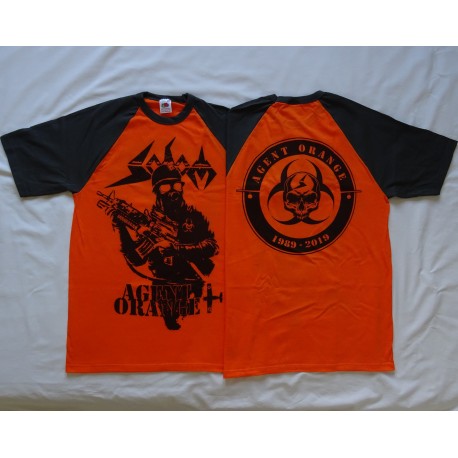 Sodom 30 Years Agent Orange 1989 - 2019 Baseball T-Shirt Limited Edition T-Shirt to mark the 30th Anniversary of Agent Orange