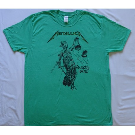 Metallica And Justice for All T-Shirt Thrash Metal Classic Real Photo Size XXL