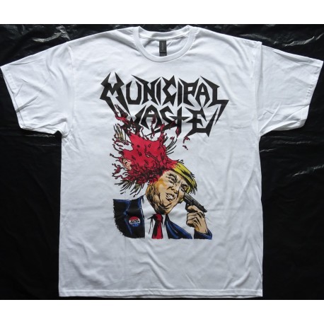 Municipal Waste Free Shipping T-Shirt Dump Donald Trump Shooting Walls of Death Thrash Metal