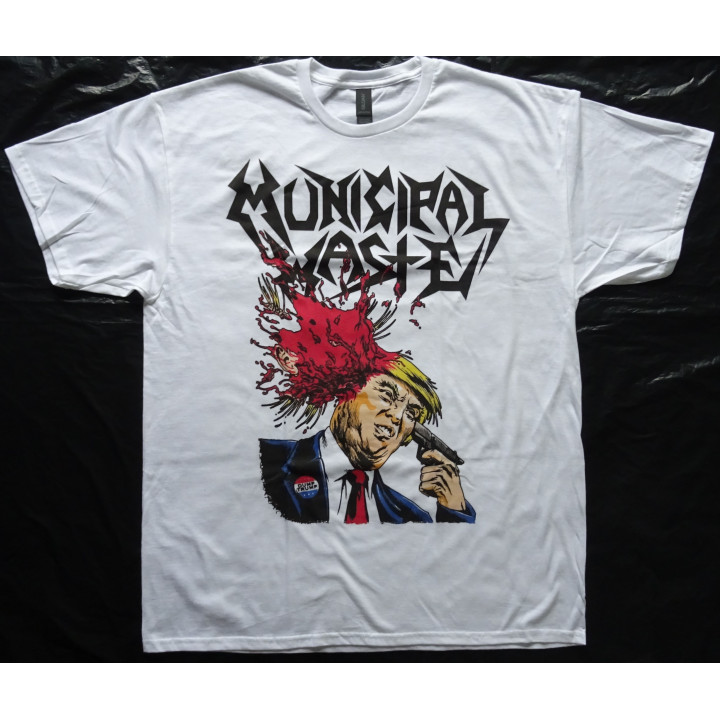 Municipal Waste Free Shipping T-Shirt Dump Donald Trump Shooting Walls of Death Thrash Metal