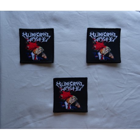 Municipal Waste Dump Trump Patch Donald Trump Shooting Patch Backpatch Rückenaufnäher Aufnäher 