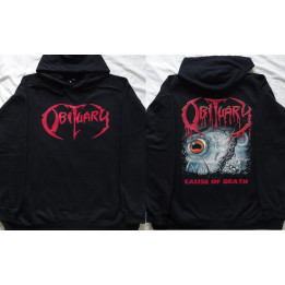 Obituary Cause of Death Hoodie Kapuzenjacke Hooded Big Size Große Größen Florida Death Metal Real Photo Gildan 2XL
