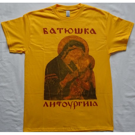 Batushka Litourgiya Free Shipping Mary Gold T-Shirt Black Metal 