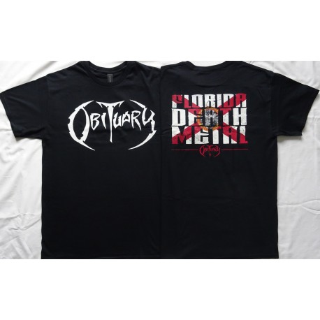 Obituary Free Shipping Florida Death Metal Shirt Slowly We Rot Cause of Death The End Complete Thrash of the Titans EUROPE Tour
