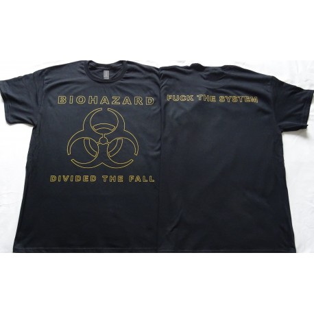 Biohazard Divided We Fall Official T-Shirt Fuck The System!