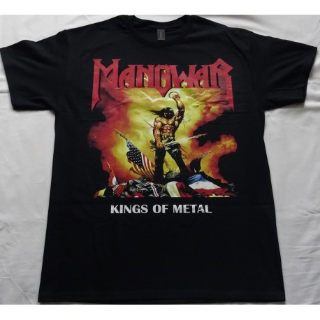 Manowar Kings of Metal Free Shipping Official Original T-Shirt Legendary Metal Kings Real Photo