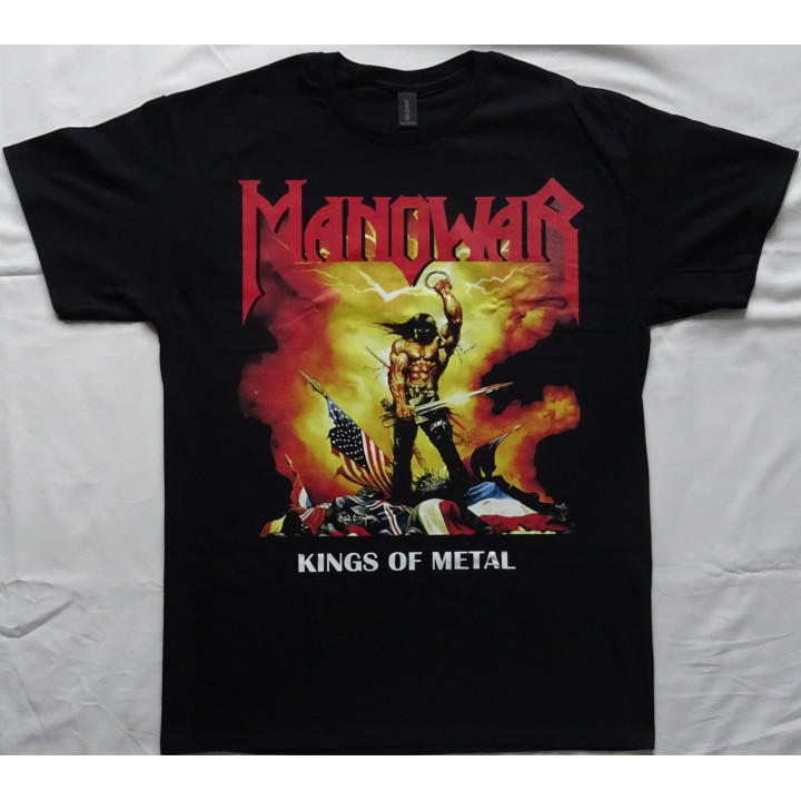 Manowar Kings of Metal Free Shipping Official Original T-Shirt Legendary Metal Kings Real Photo