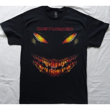 Disturbed Scary Face Candle Free Shipping Official Original T-Shirt Real Photo